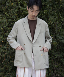 GLOSTER | 【GLOSTER/グロスター】サマージャケット ネイビーブレザー 紺ブレ 金ボタン ダブル(テーラードジャケット)