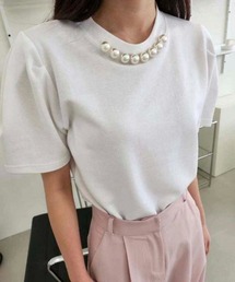 パールデザインTシャツ