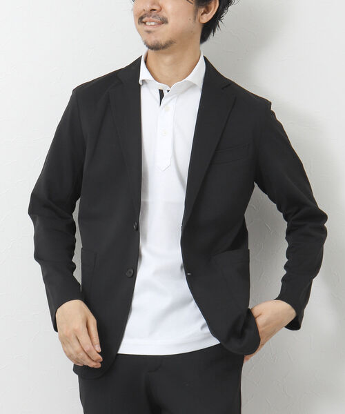 NOLLEY'S goodman(ノーリーズグッドマン)の「《セットアップ対応》カノコ テーラードジャケット(テーラードジャケット・メンズ・ブラック/ネイビー・S/M/L/XL)」の1枚目の写真