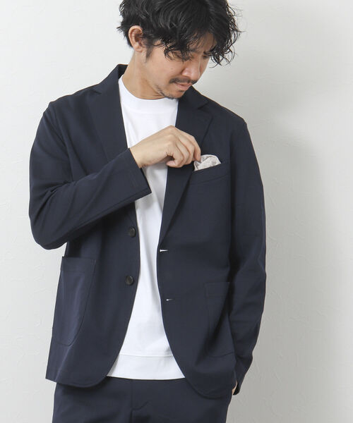 NOLLEY'S goodman(ノーリーズグッドマン)の「《セットアップ対応》カノコ テーラードジャケット(テーラードジャケット・メンズ・ブラック/ネイビー・S/M/L/XL)」の5枚目の写真