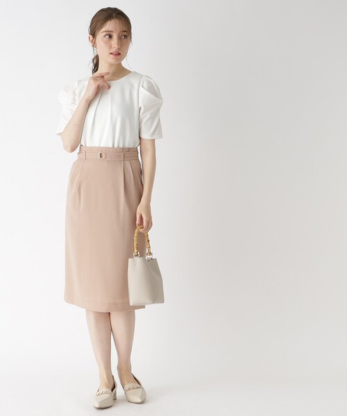 index(インデックス)の「◆ツイストスリーブカットソー【洗濯機洗い可】(Tシャツ/カットソー・レディース・ライトブルー/ホワイト系/ライトグレー/ネイビー・36/38/40/42)」の13枚目の写真