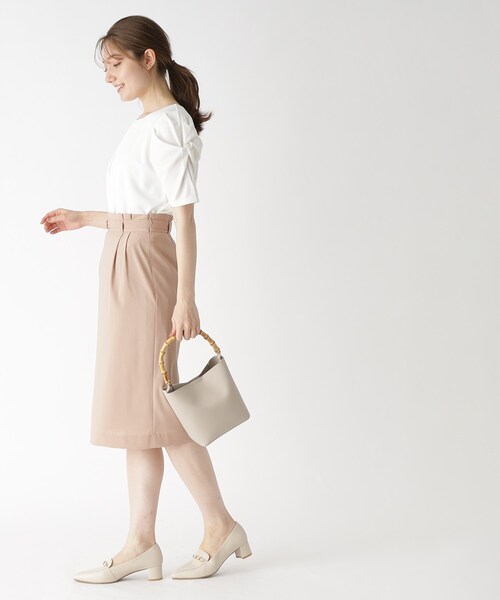 index(インデックス)の「◆ツイストスリーブカットソー【洗濯機洗い可】(Tシャツ/カットソー・レディース・ライトブルー/ホワイト系/ライトグレー/ネイビー・36/38/40/42)」の15枚目の写真