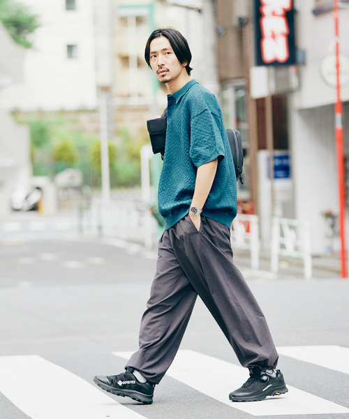 JOURNAL STANDARD（ジャーナルスタンダード）の「ポリエステル 透かし編みプルオーバーニットポロ（ポロシャツ・メンズ・オレンジ/ブルー系その他/ベージュ/ブラック系その他・MEDIUM/LARGE）」の15枚目の写真