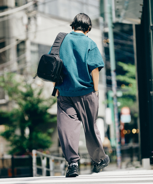 JOURNAL STANDARD（ジャーナルスタンダード）の「ポリエステル 透かし編みプルオーバーニットポロ（ポロシャツ・メンズ・オレンジ/ブルー系その他/ベージュ/ブラック系その他・MEDIUM/LARGE）」の16枚目の写真