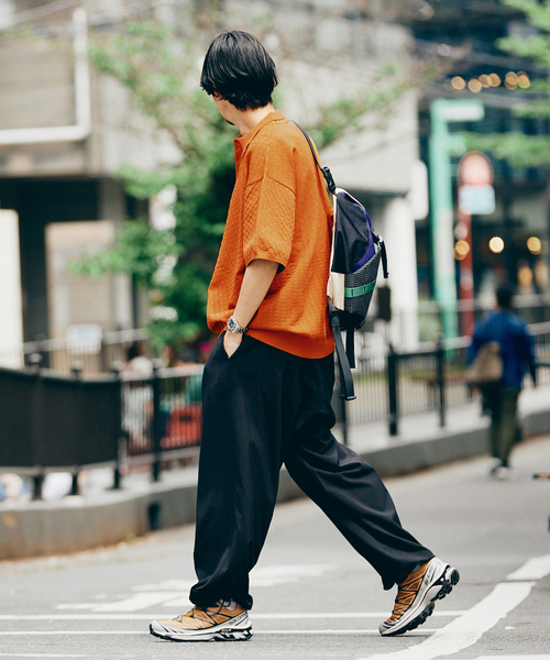 JOURNAL STANDARD（ジャーナルスタンダード）の「ポリエステル 透かし編みプルオーバーニットポロ（ポロシャツ・メンズ・オレンジ/ブルー系その他/ベージュ/ブラック系その他・MEDIUM/LARGE）」の19枚目の写真