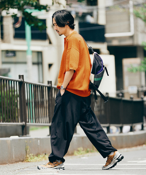 JOURNAL STANDARD（ジャーナルスタンダード）の「ポリエステル 透かし編みプルオーバーニットポロ（ポロシャツ・メンズ・オレンジ/ブルー系その他/ベージュ/ブラック系その他・MEDIUM/LARGE）」の20枚目の写真