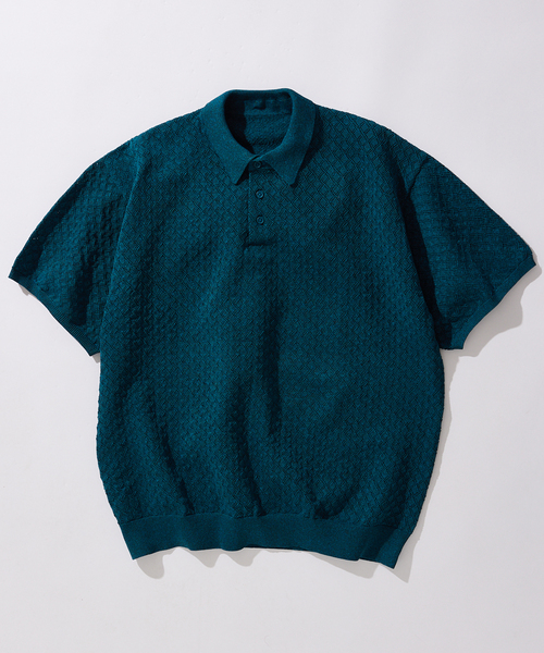 JOURNAL STANDARD（ジャーナルスタンダード）の「ポリエステル 透かし編みプルオーバーニットポロ（ポロシャツ・メンズ・オレンジ/ブルー系その他/ベージュ/ブラック系その他・MEDIUM/LARGE）」の21枚目の写真