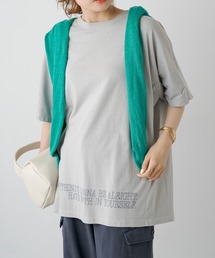 ピグメントロゴプリントTシャツ