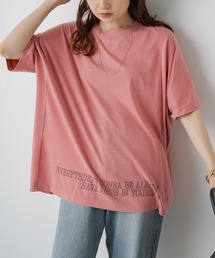 ピグメントロゴプリントTシャツ
