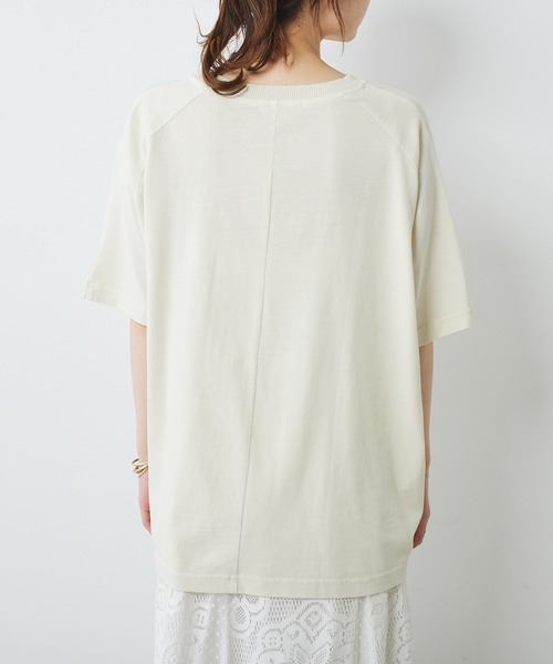 PUAL CE CIN(ピュアルセシン)の「ピグメントロゴプリントTシャツ(Tシャツ/カットソー・レディース・チャコールグレー/アイボリー/ピンク/ベージュ・FREE)」の14枚目の写真
