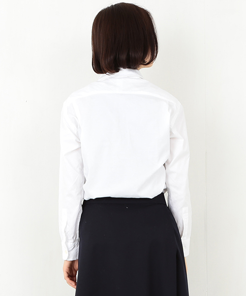 BEAMS BOY(ビームスボーイ)の「Sanca / オックス ラウンドカラー ロングシャツ(シャツ/ブラウス・レディース・ホワイト・ONE SIZE)」の10枚目の写真