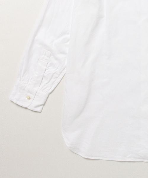 BEAMS BOY(ビームスボーイ)の「Sanca / オックス ラウンドカラー ロングシャツ(シャツ/ブラウス・レディース・ホワイト・ONE SIZE)」の3枚目の写真