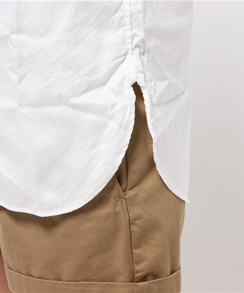 BEAMS BOY(ビームスボーイ)の「Sanca / オックス ラウンドカラー ロングシャツ(シャツ/ブラウス・レディース・ホワイト・ONE SIZE)」の7枚目の写真