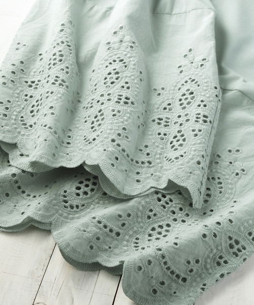 Viola e Viola（ヴィオラエヴィオラ）の「綿レース使いペチパンツ（その他アンダーウェア/インナー・レディース・ミント/ホワイト/ブラック・M/L/LL/3L）」の5枚目の写真