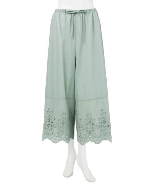 Viola e Viola（ヴィオラエヴィオラ）の「綿レース使いペチパンツ（その他アンダーウェア/インナー・レディース・ミント/ホワイト/ブラック・M/L/LL/3L）」の6枚目の写真