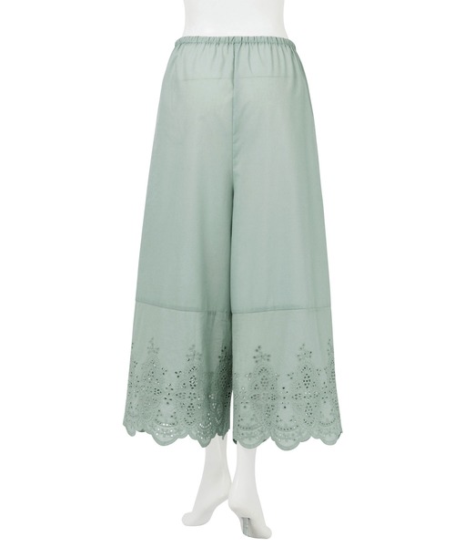 Viola e Viola（ヴィオラエヴィオラ）の「綿レース使いペチパンツ（その他アンダーウェア/インナー・レディース・ミント/ホワイト/ブラック・M/L/LL/3L）」の8枚目の写真