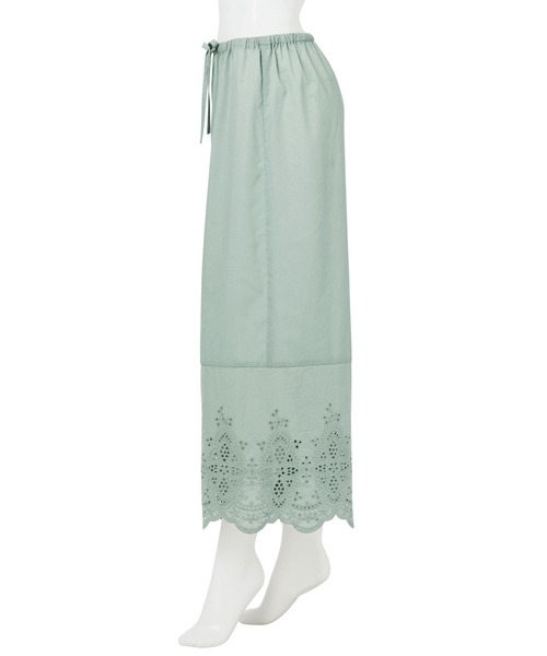 Viola e Viola（ヴィオラエヴィオラ）の「綿レース使いペチパンツ（その他アンダーウェア/インナー・レディース・ミント/ホワイト/ブラック・M/L/LL/3L）」の7枚目の写真