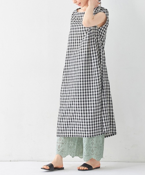 Viola e Viola（ヴィオラエヴィオラ）の「綿レース使いペチパンツ（その他アンダーウェア/インナー・レディース・ミント/ホワイト/ブラック・M/L/LL/3L）」の16枚目の写真