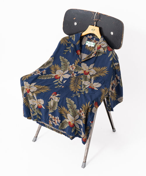 TWO PALMS（トゥーパームス）の「【TWO PALMS / トゥーパームス】別注オーバーダイアロハシャツ（シャツ/ブラウス・メンズ・ブラック/ネイビー/ブラック系その他/ダークブルー・LARGE/MEDIUM）」の4枚目の写真