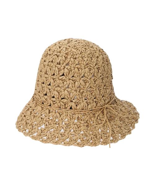 Samansa Mos2(サマンサ モスモス)の「ペーパー太編みハット(ハット・レディース・ベージュ/ブラウン・F)」の15枚目の写真