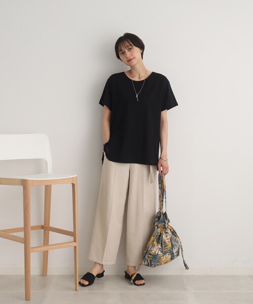 ラヴィ様ꔛ‬ෆジョリーフルール·͜·ᰔᩚ巾着トートバッグ‪☆ ポリ巾着トート（L）[MARKLESS STYLE TR-1354]｜オリジナル