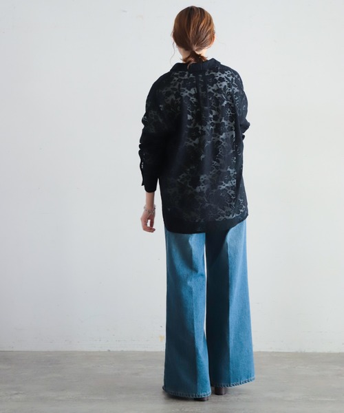 NOMBRE IMPAIR（ノンブルアンペール）の「フラワーレース シャツ