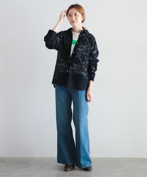 NOMBRE IMPAIR（ノンブルアンペール）の「フラワーレース シャツ