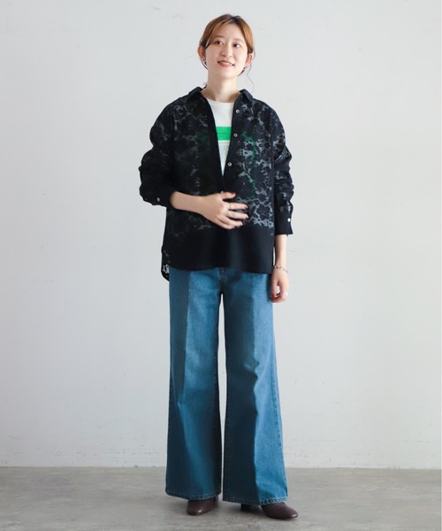 NOMBRE IMPAIR（ノンブルアンペール）の「フラワーレース シャツ 