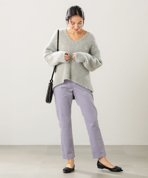 B:MING by BEAMS（ビーミングバイビームス）の「B:MING by BEAMS / ストレッチ コールテーパードパンツ（その他パンツ・レディース・グレー系その他/ラベンダー/チャコールグレー/アイボリー・LARGE/MEDIUM/SMALL）」の14枚目の写真