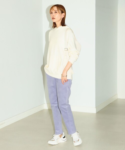 B:MING by BEAMS（ビーミングバイビームス）の「B:MING by BEAMS / ストレッチ コールテーパードパンツ（その他パンツ・レディース・グレー系その他/ラベンダー/チャコールグレー/アイボリー・LARGE/MEDIUM/SMALL）」の9枚目の写真
