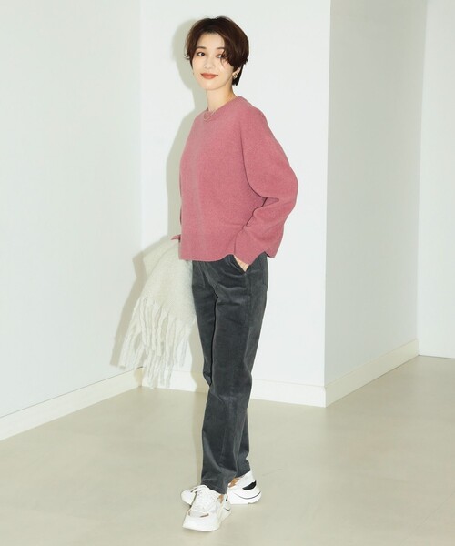 B:MING by BEAMS（ビーミングバイビームス）の「B:MING by BEAMS / ストレッチ コールテーパードパンツ（その他パンツ・レディース・グレー系その他/ラベンダー/チャコールグレー/アイボリー・LARGE/MEDIUM/SMALL）」の6枚目の写真