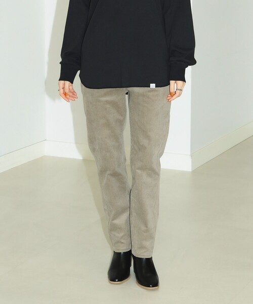 B:MING by BEAMS（ビーミングバイビームス）の「B:MING by BEAMS / ストレッチ コールテーパードパンツ（その他パンツ・レディース・グレー系その他/ラベンダー/チャコールグレー/アイボリー・LARGE/MEDIUM/SMALL）」の7枚目の写真