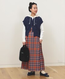 BEAMS BOY | BEAMS BOY / チェック キルトスカート 23FW(スカート)