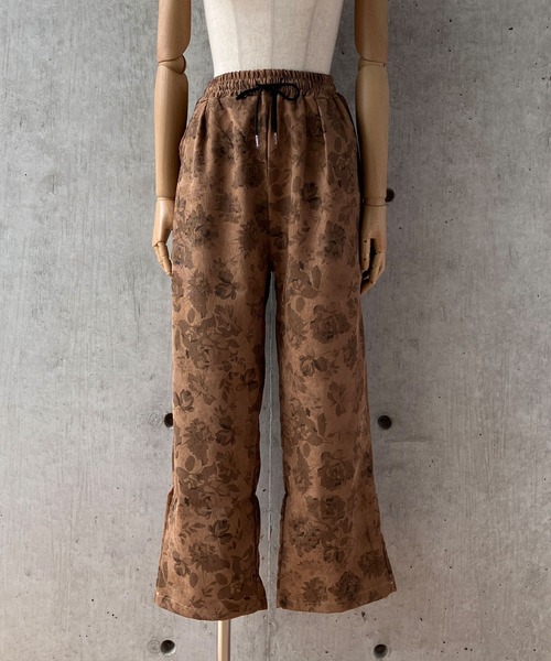meJane（ミージェーン）の「モノトーン花柄コーデュロイパンツ（その他パンツ・レディース・ダークグレー/ブラウン・M/L）」の11枚目の写真