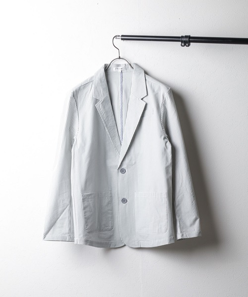 【セール】《サッカー》 テーラードジャケット（テーラードジャケット）｜B.I.D.（ビーアイディー）