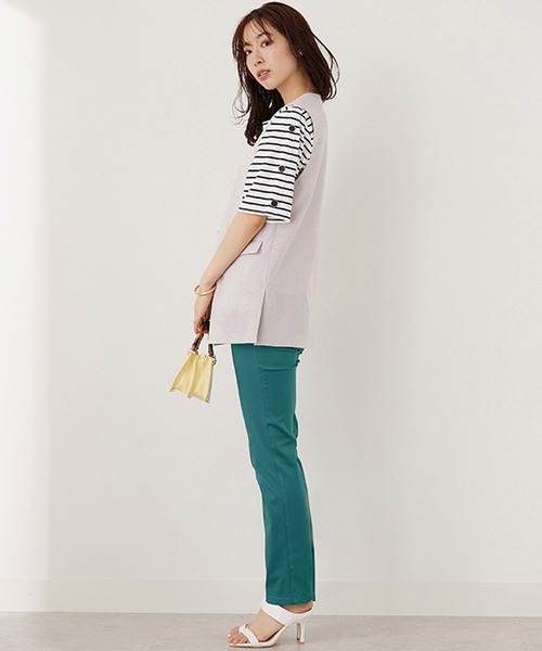 BELLUNA（ベルーナ）の「ノーカラーデザインジレ（ベスト・レディース・テラコッタ/ブラック/ベージュ系・LARGE/MEDIUM/X-LARGE）」の9枚目の写真