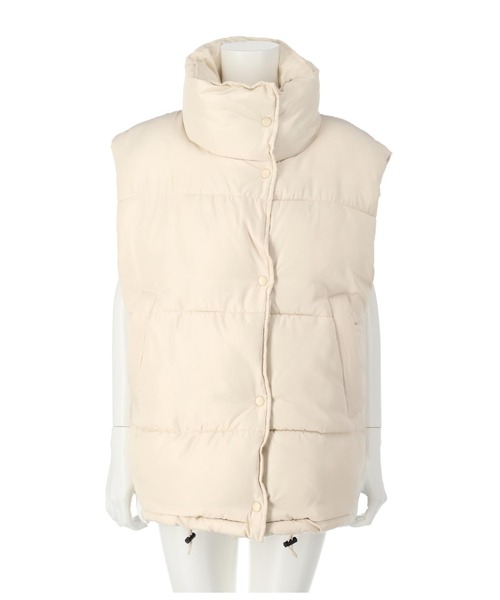 ANAP（アナップ）の「フェイクダウンオーバーベスト（ダウンベスト・レディース・ブラック/アイボリー/ライトブルー・FREE）」の16枚目の写真