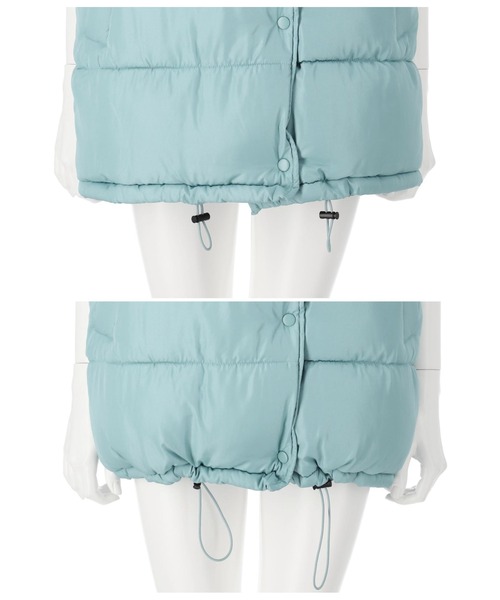 ANAP（アナップ）の「フェイクダウンオーバーベスト（ダウンベスト・レディース・ブラック/アイボリー/ライトブルー・FREE）」の21枚目の写真