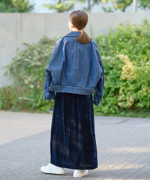 IENA（イエナ）の「【CURRENTAGE/カレンテージ】デニムブルゾン（ブルゾン・レディース・ネイビー・FREE）」の3枚目の写真