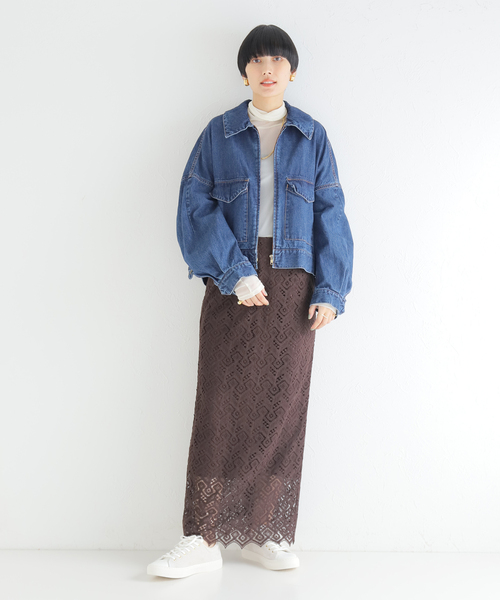 IENA（イエナ）の「【CURRENTAGE/カレンテージ】デニムブルゾン（ブルゾン・レディース・ネイビー・FREE）」の8枚目の写真