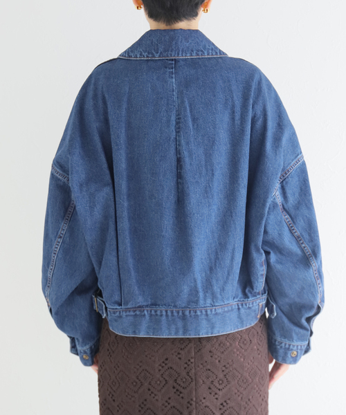 IENA（イエナ）の「【CURRENTAGE/カレンテージ】デニムブルゾン（ブルゾン・レディース・ネイビー・FREE）」の12枚目の写真