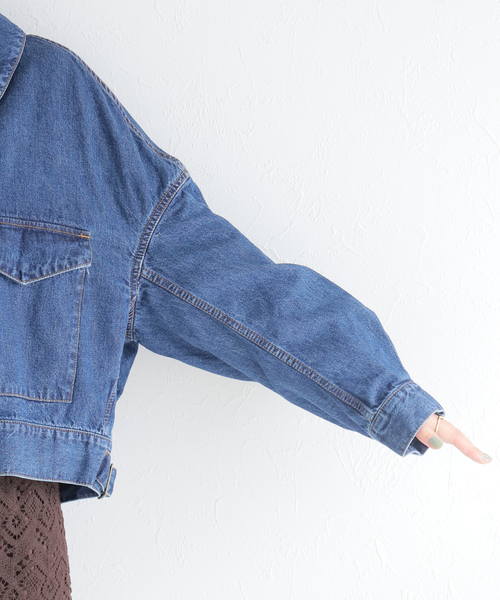 IENA（イエナ）の「【CURRENTAGE/カレンテージ】デニムブルゾン（ブルゾン・レディース・ネイビー・FREE）」の15枚目の写真