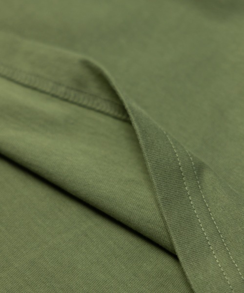 NYLAUS（ナイラス）の「ピーチスキン加工 ポケット付き ロングスリーブTシャツ（Tシャツ/カットソー・メンズ・ネイビー/ホワイト/ベージュ/ブラック/カーキ・M/LL/L）」の10枚目の写真