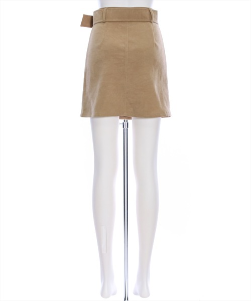 clear（クリア）の「ベルト付きフロントポケットタイトミニスカート（スカート・レディース・ブラック/ベージュ/モカ・M/S）」の7枚目の写真