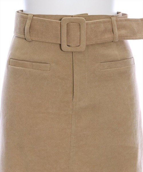 clear（クリア）の「ベルト付きフロントポケットタイトミニスカート（スカート・レディース・ブラック/ベージュ/モカ・M/S）」の8枚目の写真