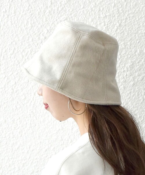 SHIPS any(シップス エニィ)の「SHIPS any: パネル ハット 23AW(ハット・レディース・ブラック/ナチュラル・ONE SIZE)」の5枚目の写真