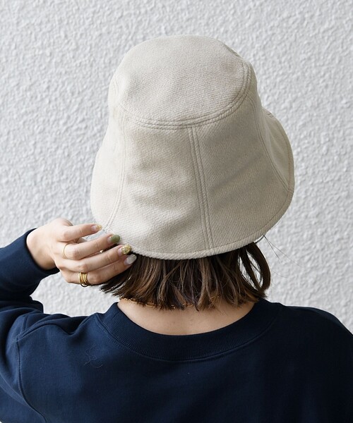 SHIPS any(シップス エニィ)の「SHIPS any: パネル ハット 23AW(ハット・レディース・ブラック/ナチュラル・ONE SIZE)」の7枚目の写真