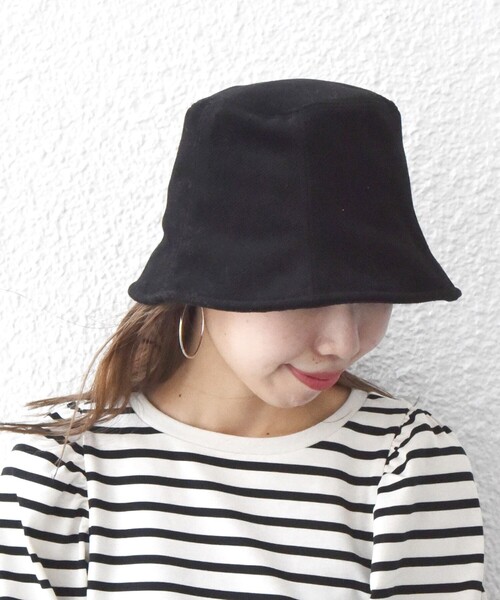 SHIPS any(シップス エニィ)の「SHIPS any: パネル ハット 23AW(ハット・レディース・ブラック/ナチュラル・ONE SIZE)」の9枚目の写真