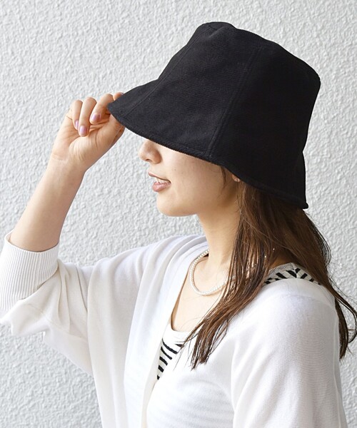 SHIPS any(シップス エニィ)の「SHIPS any: パネル ハット 23AW(ハット・レディース・ブラック/ナチュラル・ONE SIZE)」の13枚目の写真