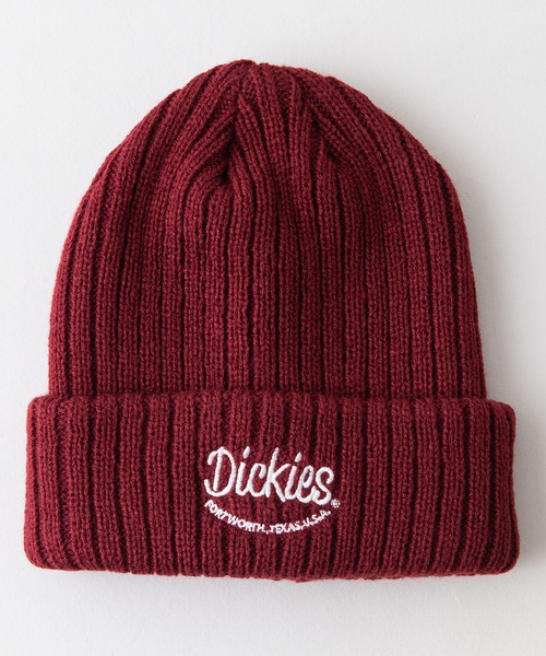 Dickies（ディッキーズ）の「【DICKIES/ディッキーズ】スマイルロゴ　KIDS　ニットワッチ　ビーニー（ニットキャップ/ビーニー・キッズ・オフホワイト/レッド/ブラウン・FREE）」の3枚目の写真